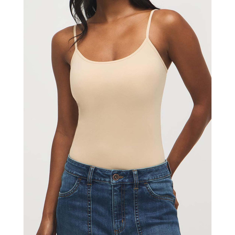 Camisole sans coutures à bretelles spaghetti
