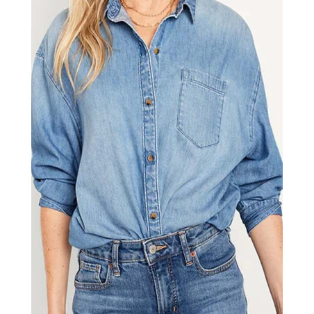 Classic Denim Blouse