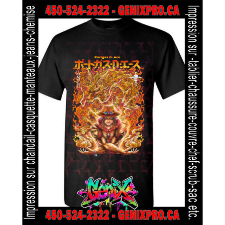 TSHIRT One Piece Portgas - Ace aux Poings de Feu