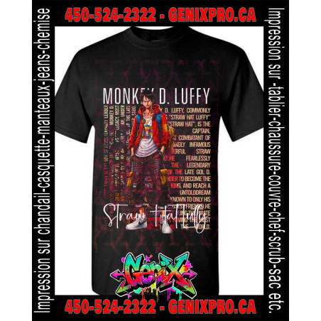 TSHIRT One Piece Luffy Straw Hat Luffy