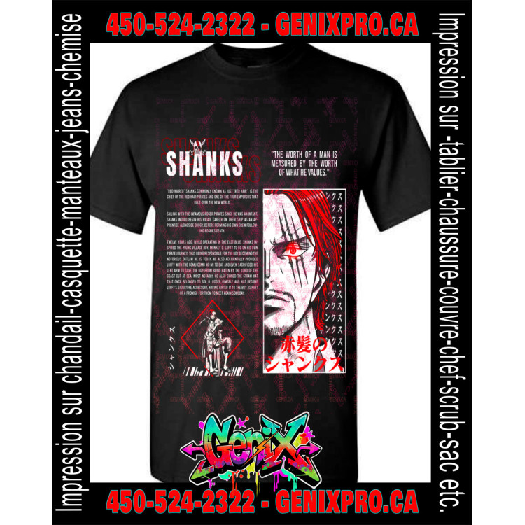TSHIRT One Piece Shanks le Roux-2
