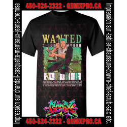 TSHIRT One Piece Roronoa Zoro WANTED
