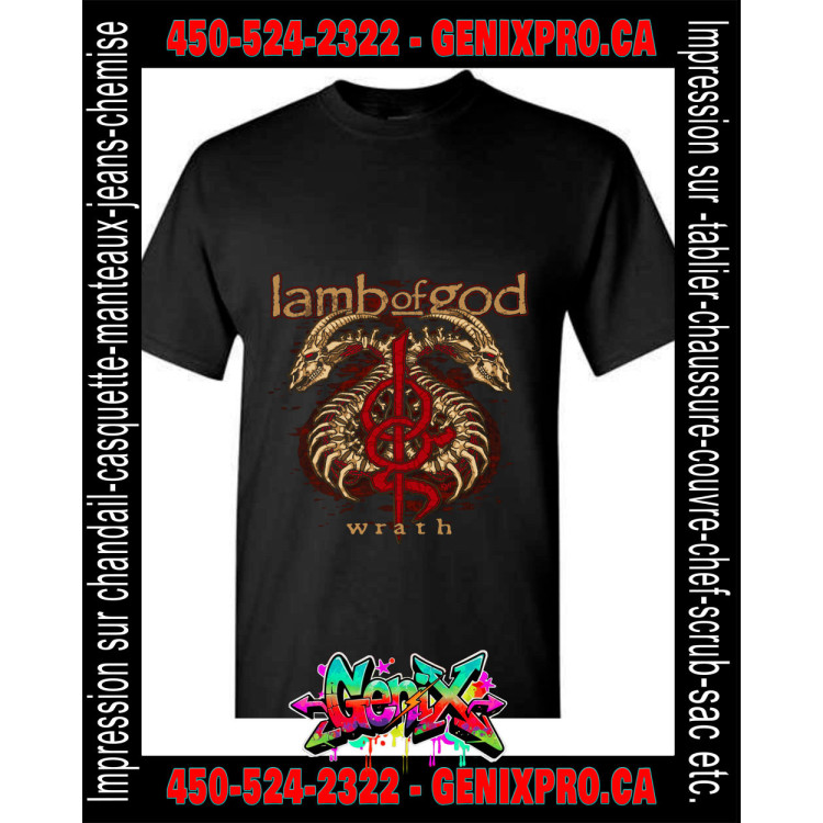 T-shirt Lamb of God - Le Chef-d'Œuvre Visuel de l'Album Wrath