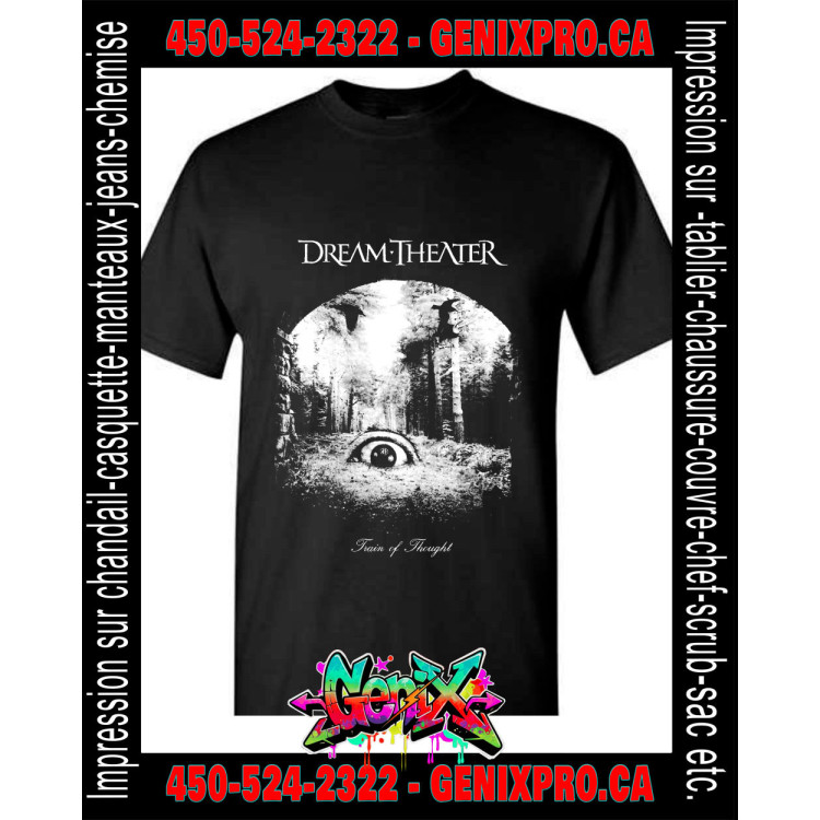T-shirt Dream Theater Black Tee - The Dark Power of Progressive Metal