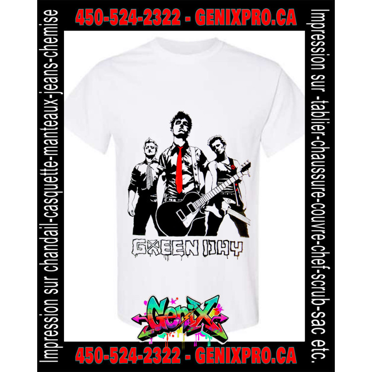 T-shirt Green Day Tee - The Classic Punk Rock Trio Energy