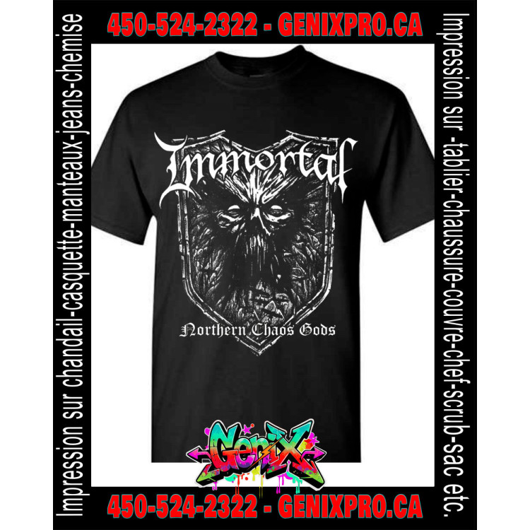 T-shirt Immortal - La Puissance Glaciale du Black Metal Norvégien