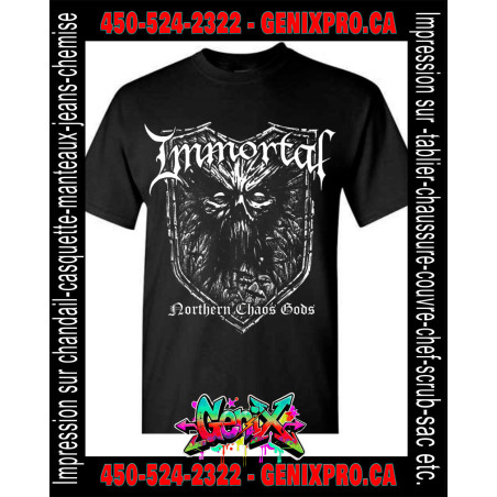 T-shirt Immortal - La Puissance Glaciale du Black Metal Norvégien