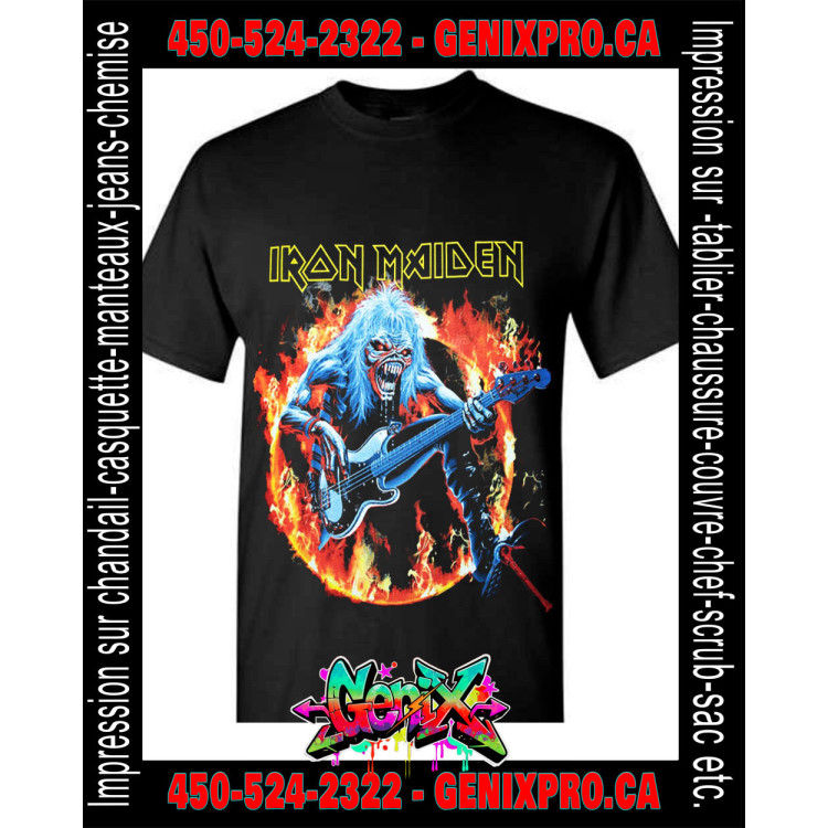 T-Shirt Iron Maiden – Fear of the Dark Bass Live