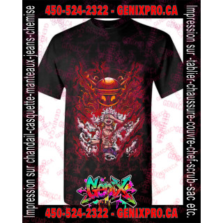 TSHIRT One Piece Luffy Gear 5 ET le Dieu du Soleil Nika